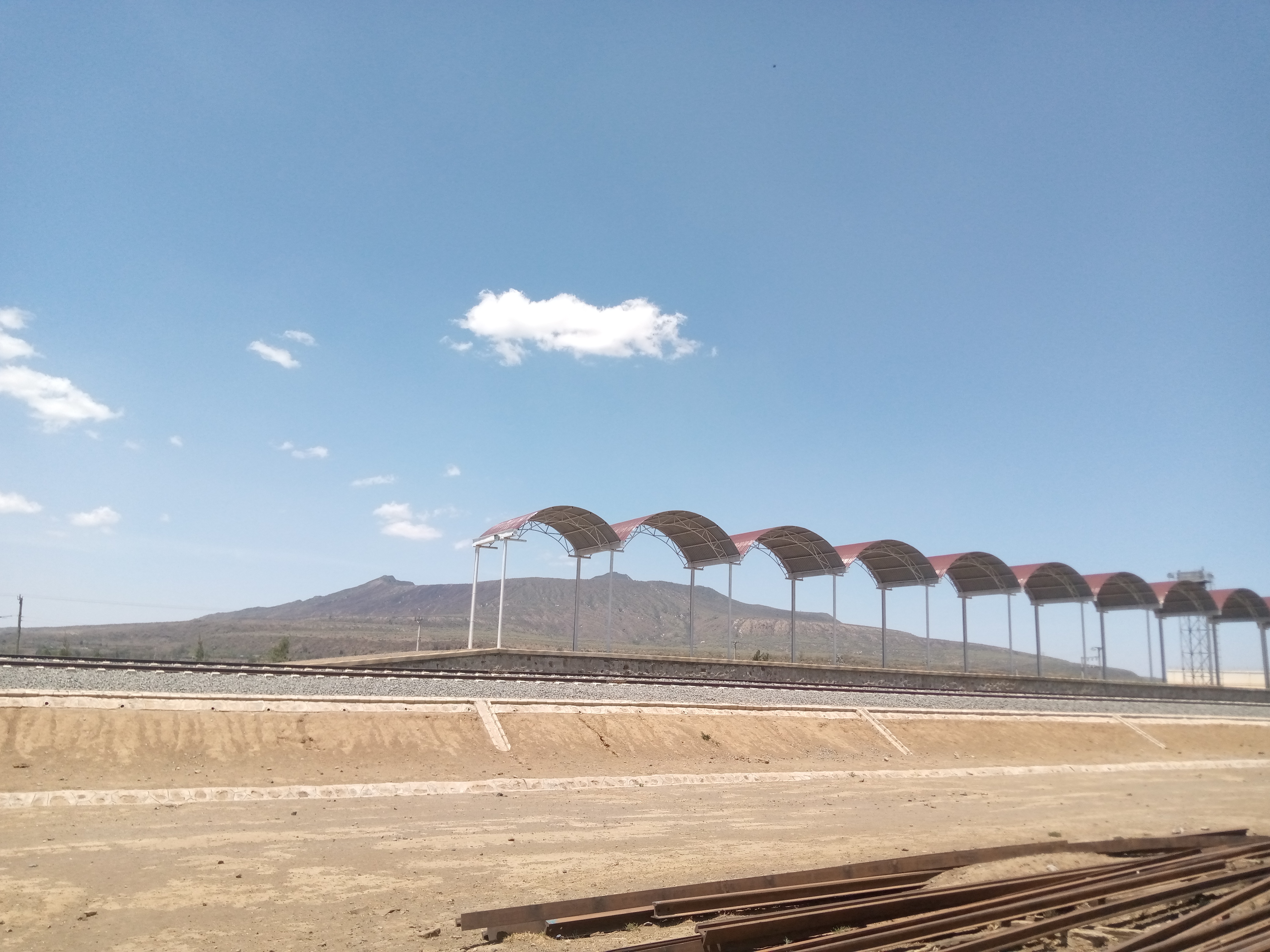 rail station under construction